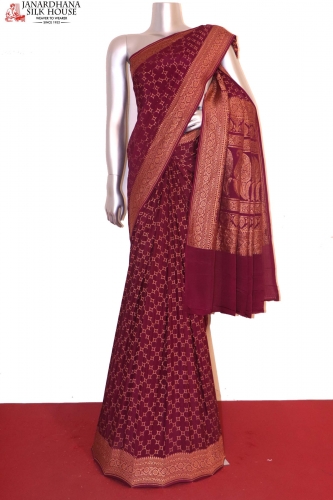 Handloom Exclusive Pure Banarasi Crepe Silk Saree